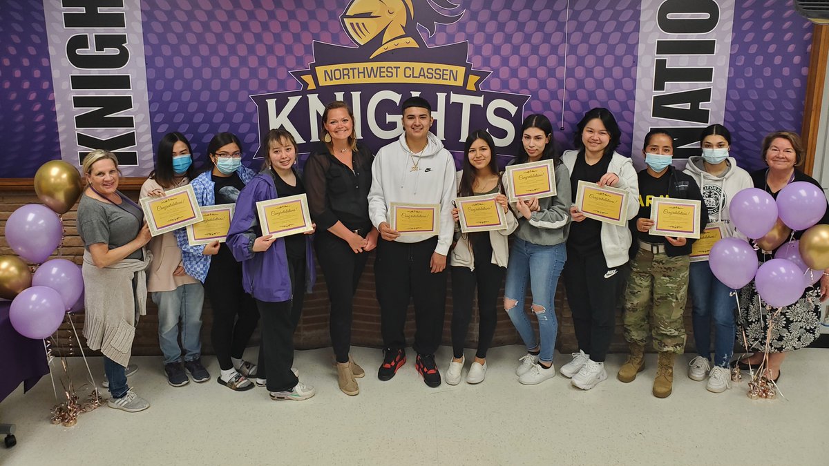 NWCKnightVision's tweet photo. NWC celebrated 11 students who won scholarships facilitated by OCCF. Congratulations to Yulisa Carrillo, Janelly Reyes, Monica Casas, Sallury De La Rosa, Samantha Hernandez, Thao Luu, Tina Nguyen, Christopher Perez, Layla Sandoval, Savannah Slayton and Litzy Velasquez! @okcps https://t.co/cEUokpW9Vs