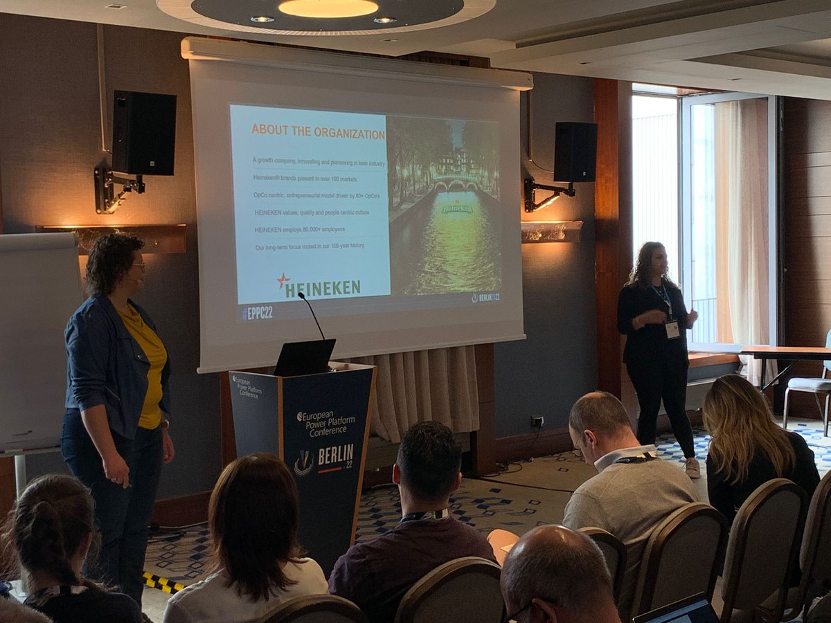 MacawNL's tweet image. What a day at the first European Power Platform Conference 2022 in Berlin! On stage with @heineken and @Siemens, talking about our #powerplatform journeys #fusiondevelopment #EPPC22