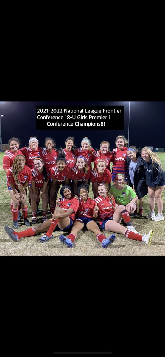 Great way to finish my senior National League season as the Frontier Conference Champions! Can’t wait to advance to regionals with this special group of girls. <a href="/FCDNorthBlack/">FC Dallas</a>