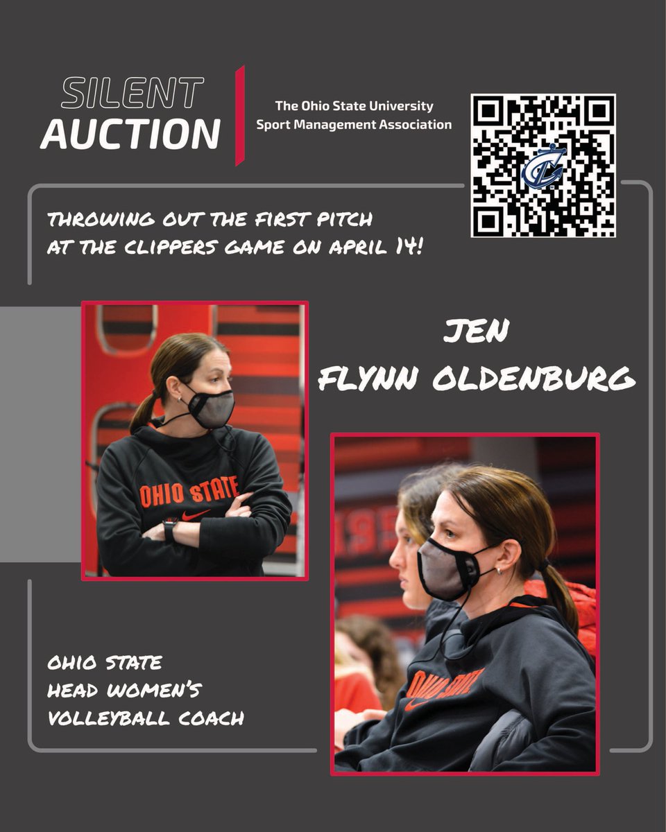 OSUSportMgmt's tweet photo. 🚨FIRST PITCH REVEAL🚨

Jen Flynn Oldenburg, Head Coach for Women’s Volleyball will be throwing out the first pitch at the Clippers game!

Silent Auction: 7️⃣ days

We are auctioning off a volleyball signed by the whole volleyball team!

 Buy your 🎟 here: https://t.co/heaHDEECks https://t.co/BlQtLUQt7p