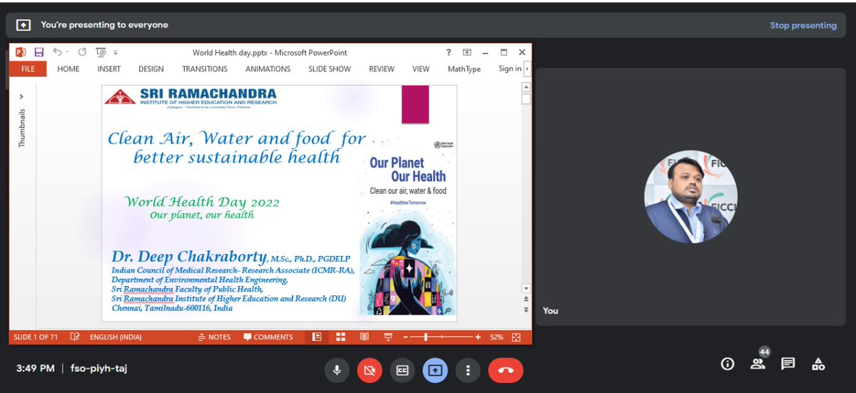 Deep_env_wb's tweet photo. #WorldHealthDay #OurPlanetOurHealth
interactive session with the students and faculty members of Kulti College, Asansol, West Bengal as an invited resource person on the eve of WHO's #World_Health_Day 7th April, 2022.@ICMRDELHI @SRIHER_Official @WHO 
#CleanAir #cleanwater https://t.co/TlX1NVu3wh