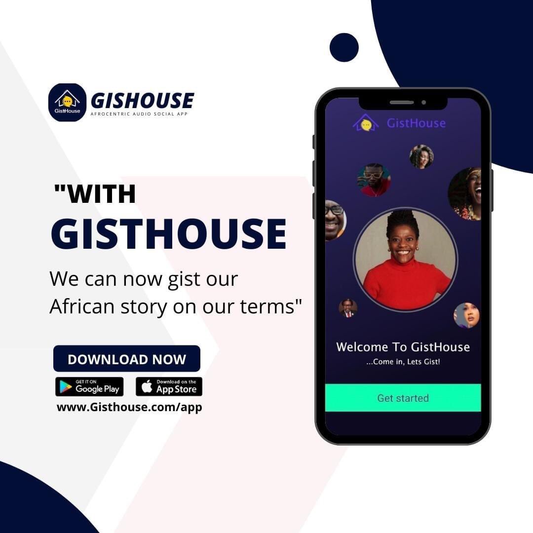 Gisthouseapp's tweet photo. "With Gisthouse, We can now gist our African story on our terms"
Download Gisthouse Today:
https://t.co/EHbKjbRG7t
#Gisthouse #audioconversation #audiochatapp #Africangist
#audioconversationapp #audiodropin #conversationapp
#audiodropinapp #gistingapp #audioapp #audioapps https://t.co/Wt4OzrrRwg