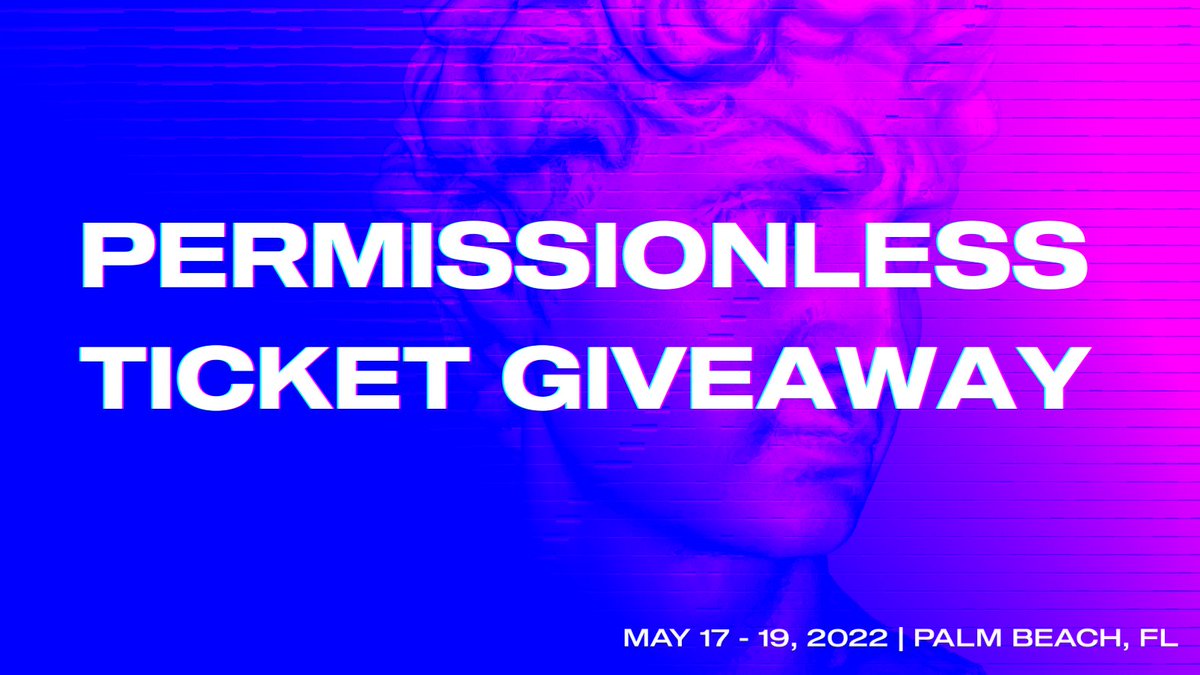⭐️ PERMISSIONLESS GIVEAWAY ⭐️

<a href="/Permissionless/">Permissionless</a> hit 2k followers! 

To celebrate, we're giving a FREE ticket to Permissionless.

To enter:
- Like this post
- Retweet this post
- Follow <a href="/Permissionless/">Permissionless</a> 

The winner will be announced in 24h