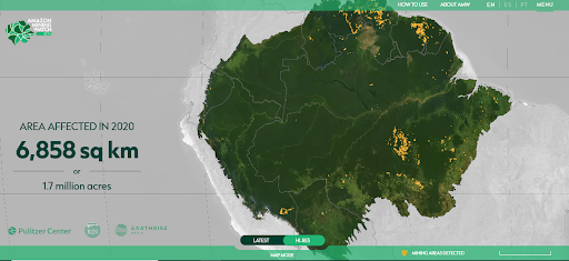 Pulitzer Center (@pulitzercenter) on Twitter photo Mining is one of the main causes of the degradation of rivers and forests in the Amazon. Today, <a href="/Rainforest_RIN/">Rainforest Investigations Network (RIN)</a>, in partnership with <a href="/Earthrisemedia/">Earthrise Media</a>, launched the Amazon Mining Watch, a platform that analyzes satellite imagery to detect gold mines in the Amazon. Learn more 👇 Mining is one of the main causes of the degradation of rivers and forests in the Amazon. Today, <a href="/Rainforest_RIN/">Rainforest Investigations Network (RIN)</a>, in partnership with <a href="/Earthrisemedia/">Earthrise Media</a>, launched the Amazon Mining Watch, a platform that analyzes satellite imagery to detect gold mines in the Amazon. Learn more 👇