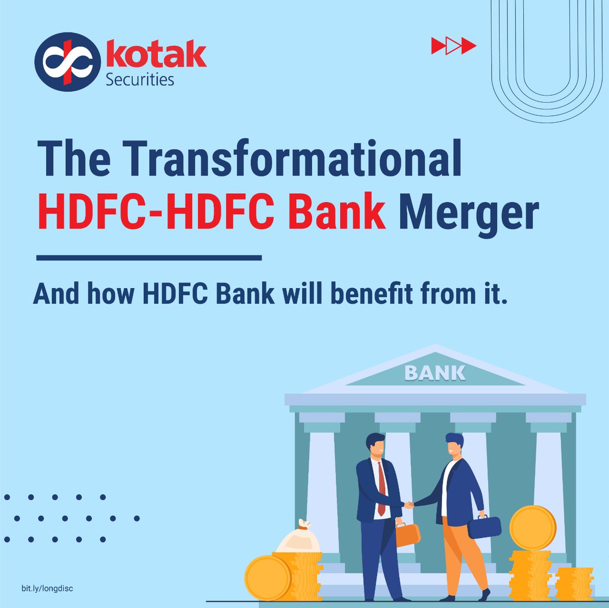 kotakneo's tweet photo. HDFC Bank and HDFC Limited on Monday announced the merger of the two entities, setting the stage for one of the biggest deals in the Indian financial sector.

In this week's #SimplyExplained, let us take you through the positive, and the negative sides of this mega-merger!

1/9 https://t.co/lqDcWpPXBF