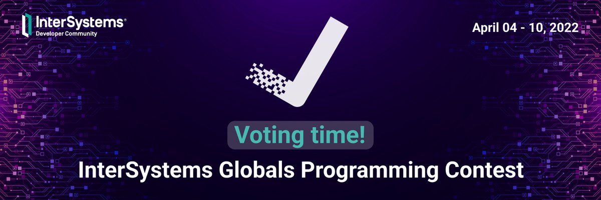 ISDevsJapan's tweet photo. ★投票開始!★ InterSystems Global コンテスト @InterSystemsDev #InterSystemsIRIS #OpenExchange #Globals #NoSQL #DataModel #IRIScontest #DevTools #Code https://t.co/pxUD4R6Tte https://t.co/VJRLaTnop3