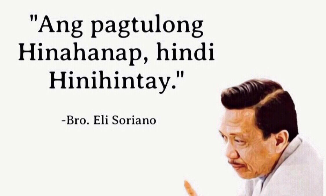 LazaroWens's tweet photo. "Ang pagtulong hinahanap, hindi hinihintay."
-Bro. Eli Soriano

#MCGIZealousInGoodWorks
#MCGICares 
#GlobalPrayerForHumanity https://t.co/K6UvADNZDV