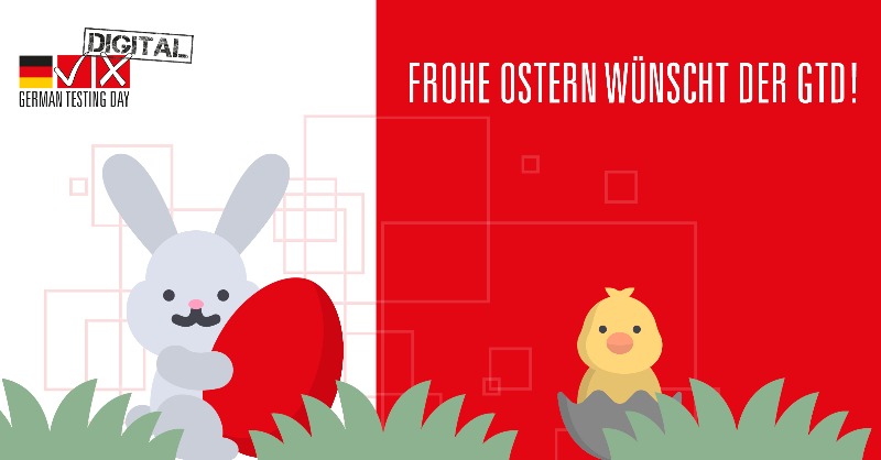 GermanTesting's tweet image. Das gesamte GTD-Team wünscht frohe Ostertage!
#GermanTesting #FroheOstern