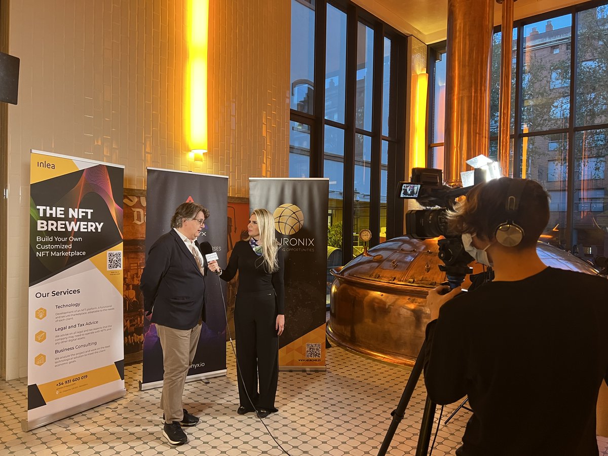 InleaGroup's tweet photo. Yesterday at the #TOKENYX event "NFT's, CriptoArte and Metaverses - Businesses of the 21st century".

Our President, Xavier Simó, opened the event with a keynote on Web3.0 and decentralization.

Thank you to all participants! https://t.co/Zw6F1vleAY