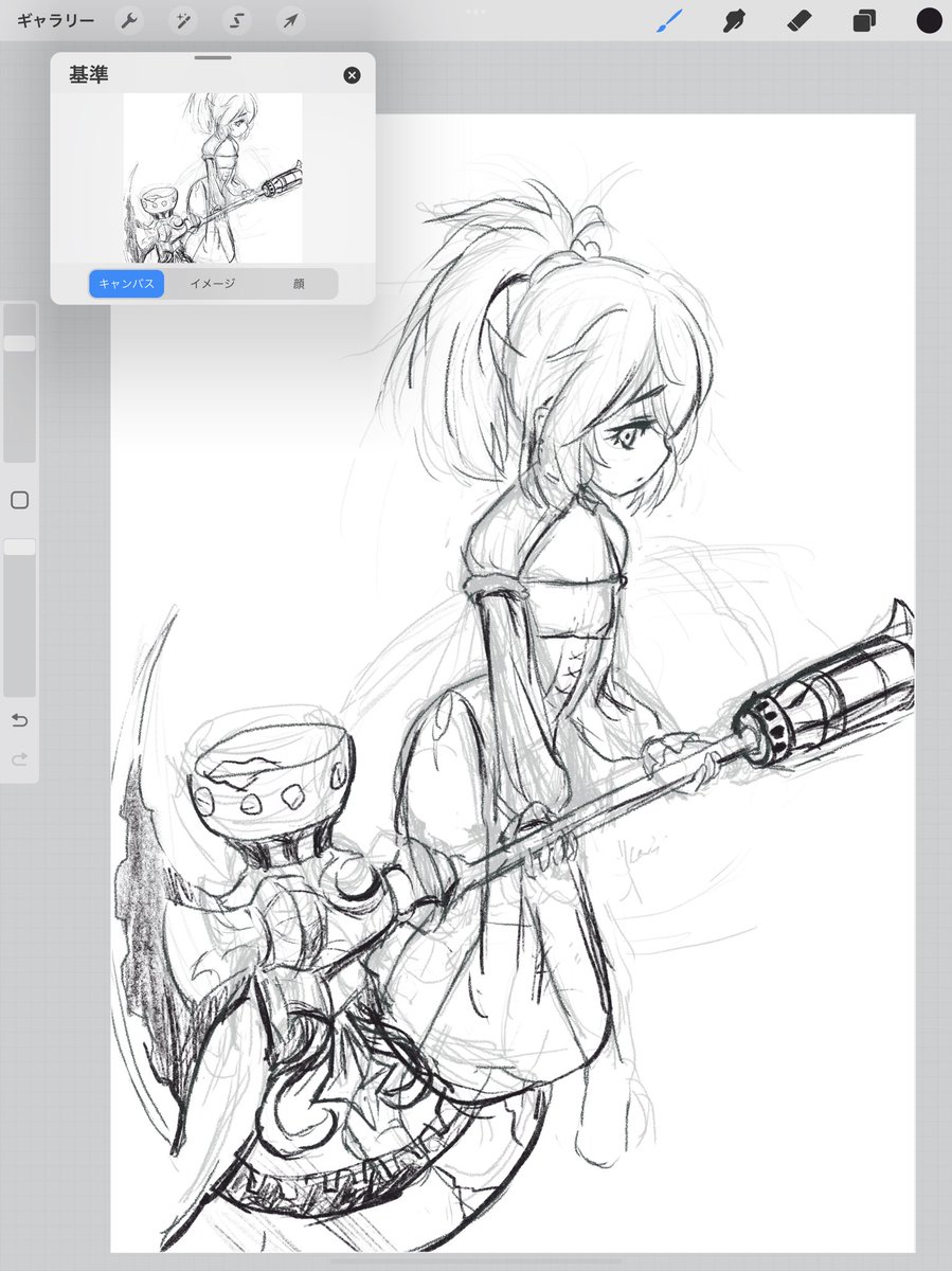 挫けたシリーズ
アリンちゃん⋯⋯武器の作画が大変そうで 