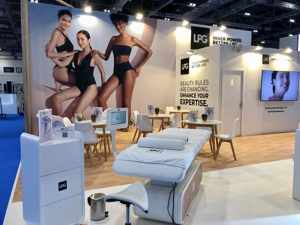 LondonDisplay's tweet photo. It's been an exciting week being back at #thelondoncoffeefestival again for Rancilio &amp; Origin coffee. We were also back at #probeauty with updated builds for LPG endermologie and delivering our newest work for Goli Nutrition. https://t.co/l7GnuWJ5wu