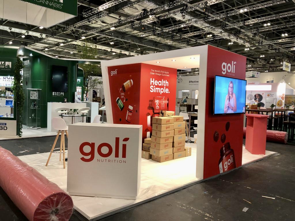 LondonDisplay's tweet photo. It's been an exciting week being back at #thelondoncoffeefestival again for Rancilio &amp; Origin coffee. We were also back at #probeauty with updated builds for LPG endermologie and delivering our newest work for Goli Nutrition. https://t.co/l7GnuWJ5wu