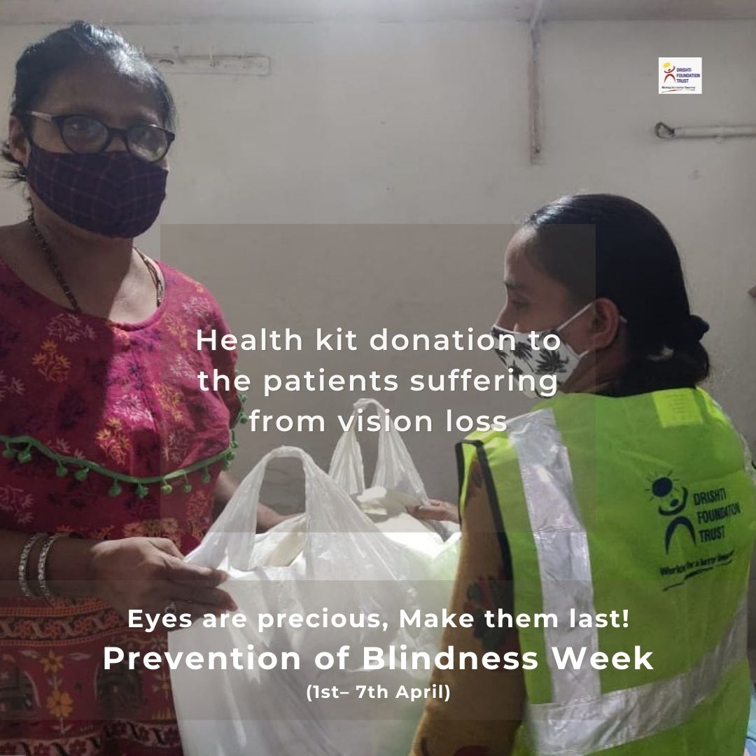 #ThrowBackTo health kit donation during #PreventionOfBlindnessWeek 2021, when fruits, vegetables, and vitamin tablets were donated to patients who were suffering from degenerative eye conditions and vision loss. #ThrowbackThursdays @MoHFW_GUJARAT @MoHFW_INDIA @WHO