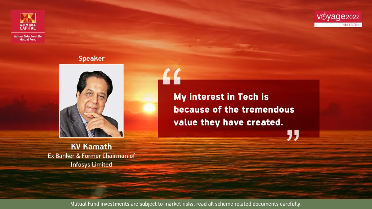 abslmf's tweet photo. Mr. KV Kamath talks about his interest in #Tech. Watch him live on https://t.co/Z8w6ziZNeg #Voyage2022 https://t.co/aKfGTNzQD0