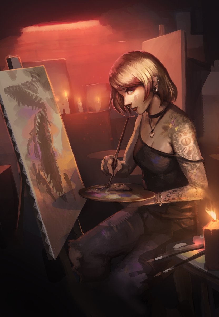 Una de las ilustraciones que podréis encontrar en "The Weird", el juego de <a href="/WalhallaEd/">Walhalla Ediciones</a> que sigue peleando en verkami por lograr su objetivo.
Hecha a 4 manos entre <a href="/AdrianLlob/">AdrianWolve</a> y un servidor, esta creo que el boceto era de Adri, ya no me acuerdo 😅
verkami.com/locale/es/proj…