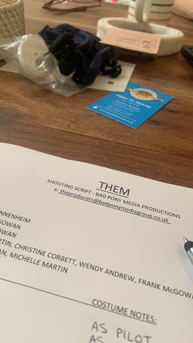 Last nights readthrough w/ the cast of THEM can only be described as incredible! 

Such gifted #actors on this project, am so looking forward to #filming again this weekend down in #Prestwick. 

#director #producer #netflix #scotland #behindthescenes #aliensinprestwick #script