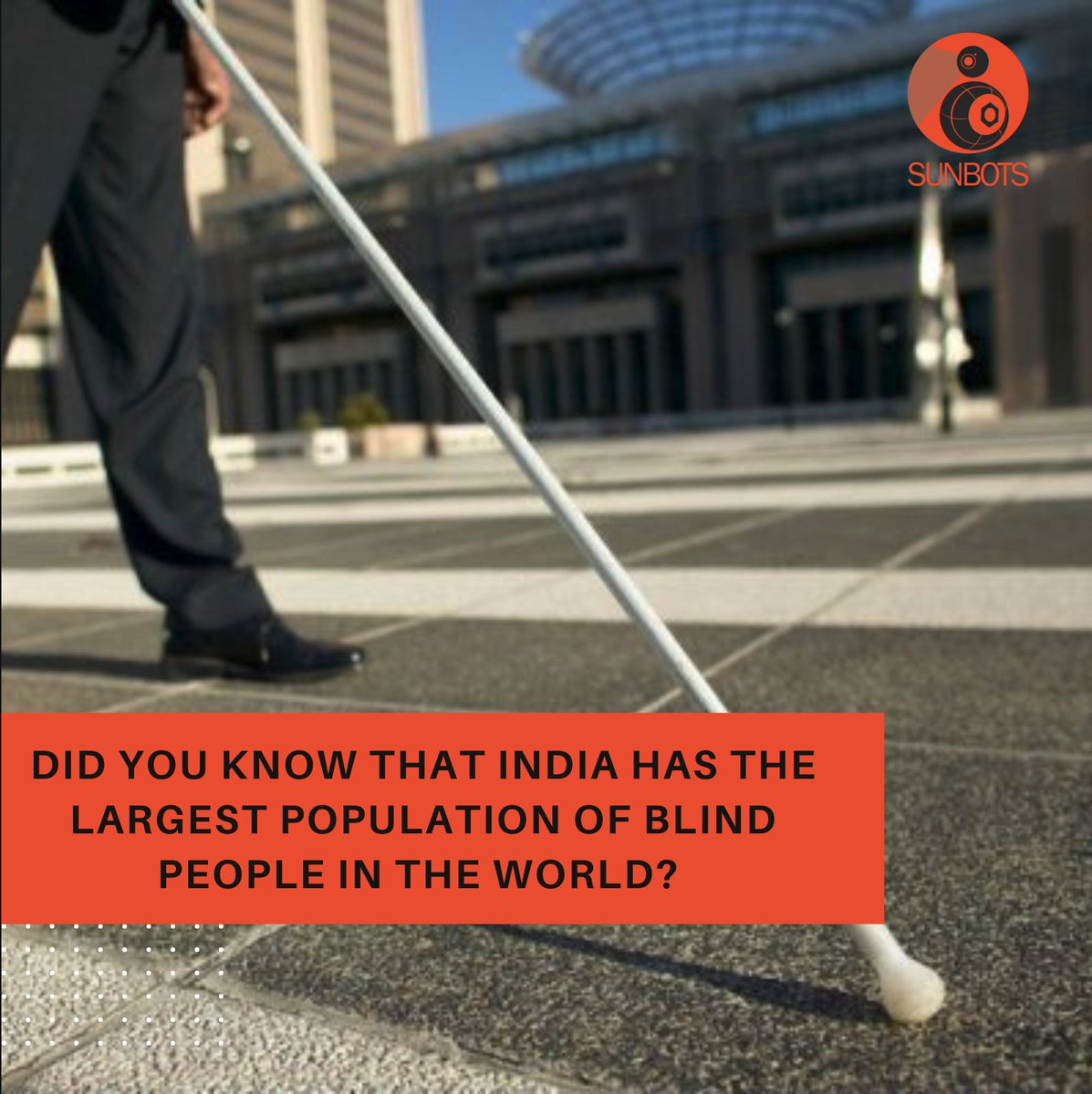 SunbotsL's tweet photo. India is home to the world's largest population of #blind and #visuallyimpaired with over 50M citizens. There are over 1.6M children suffering from #visionloss. 

@MoHFW_INDIA
 
@MoHFW_GUJARAT
 #disabilityawareness #csr https://t.co/dB5UoZ1UrO