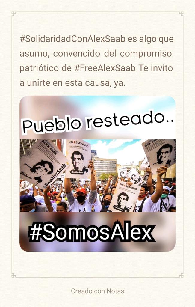 #FreeAlexSaab I insist on the revolutionary commitment to liberate justice that is kidnapped worldwide by the Yankee-Zionist empire and, immediately, I demand #LiberenAAlexSaab @POTUS @StateDept @TheJusticeDept