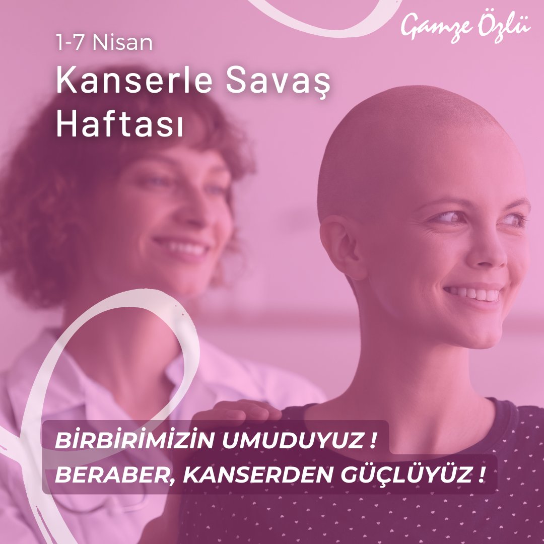 GAMZEOZLU1's tweet photo. 1-7 Nisan Kanserle Savaş Haftası 🙏🏻

#kanserlemücadele #kanserlesavaş #kanserlesavaşhaftası #kanserlemucadele #kanseriyendim https://t.co/F4VJ7TS8Xk