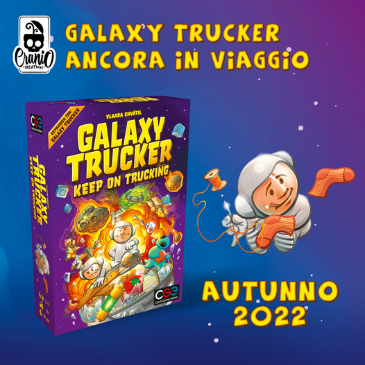 Gdtlive's tweet photo. 📣 NEWS: @CranioCreations annuncia la prosisma uscita (autunno 2022) della prima espansione della nuova edizione di Galaxy Trucker https://t.co/m5vTVvYRzV