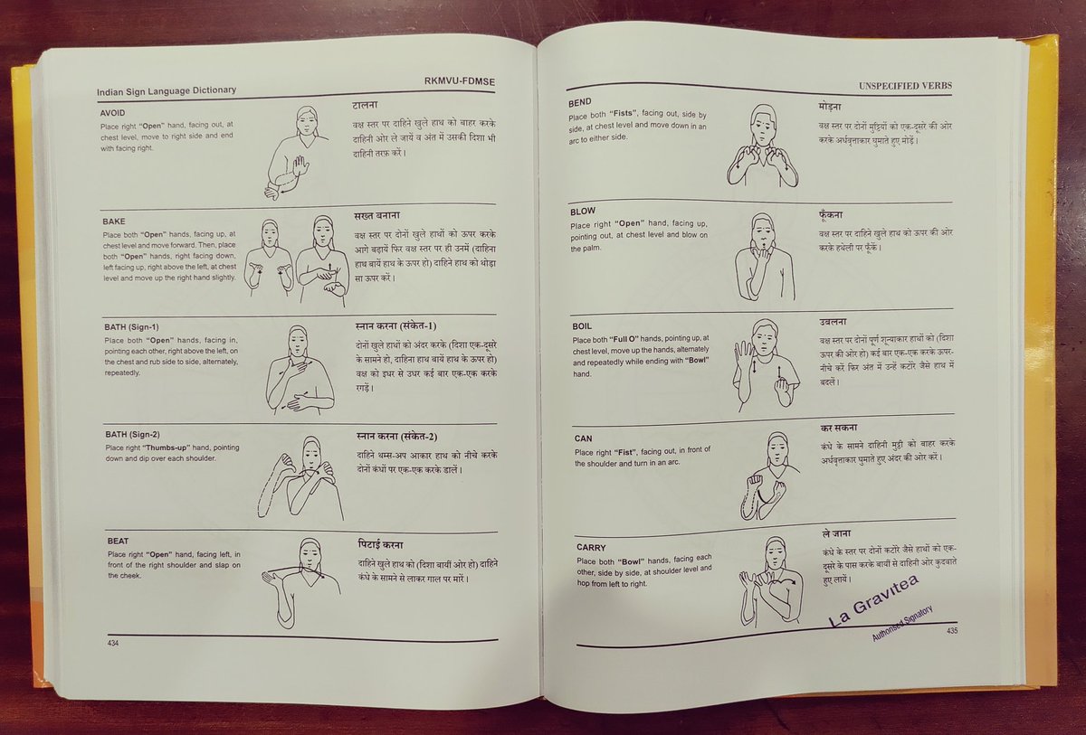 LaGravitea's tweet photo. #SignLanguageChallenge

#IndianSignLanguage

Contact us for the Dictionary.

#Follo4Follo https://t.co/8k9iItVCYA