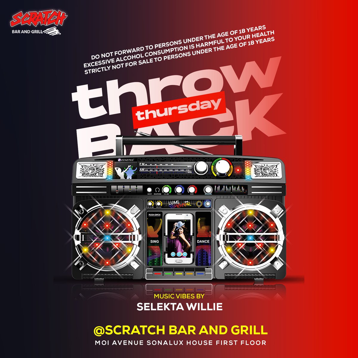 scratchbar254's tweet photo. Thursday is here with us, get your squad ready for a throwback party tonight @scratchbar254 https://t.co/r1YiYYLdII
