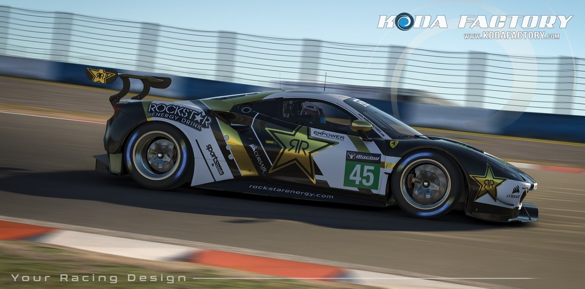 One of the 100+ currently available skins on Patreon: patreon.com/kodafactory #iRacing #rFactor2 #kodafactory #kodasimracingdesign