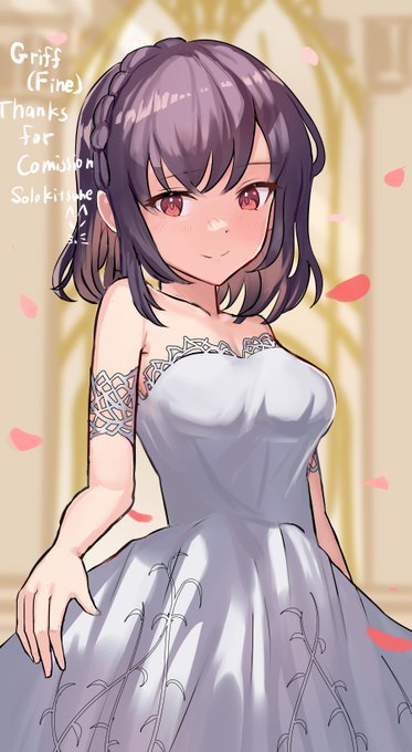 [Skeb comission]
オリキャラのウエディングドレス姿のご依頼でした

Thank you for comission! 