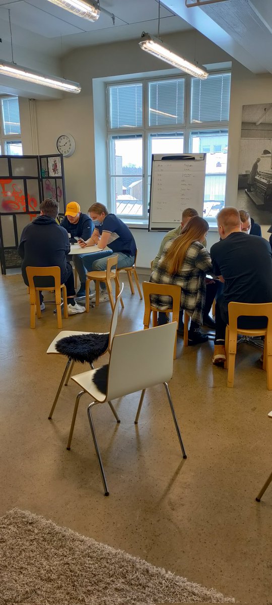 pelipaja's tweet photo. Participating playtesting workshop in Jakobstad together with @ArcticGameLab @centriaamk @AboAkademi https://t.co/3v6SYcK8z4