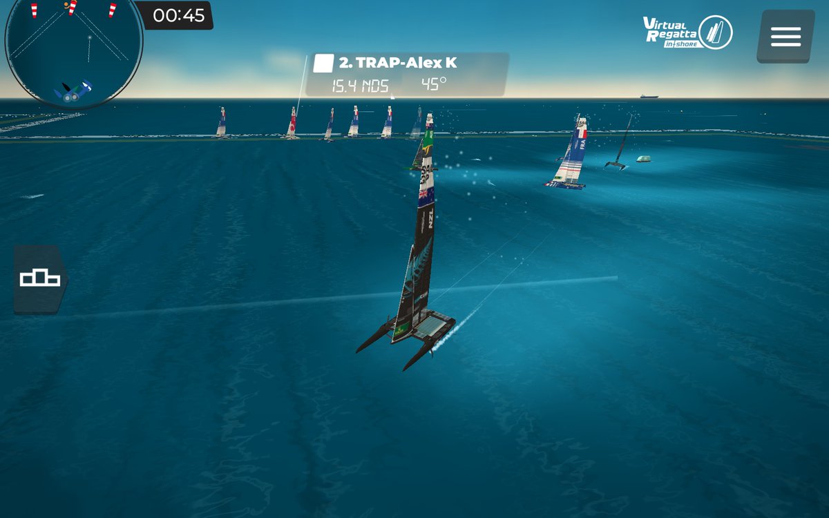 EsailingFrance's tweet photo. Belle victoire hier soir d'@AlexandreKowal4 en F50. #VRInshore #esailing  #esailgp #esport  @VirtualRegatta @sailranks @SailGPFRA https://t.co/MAnWDebfOv