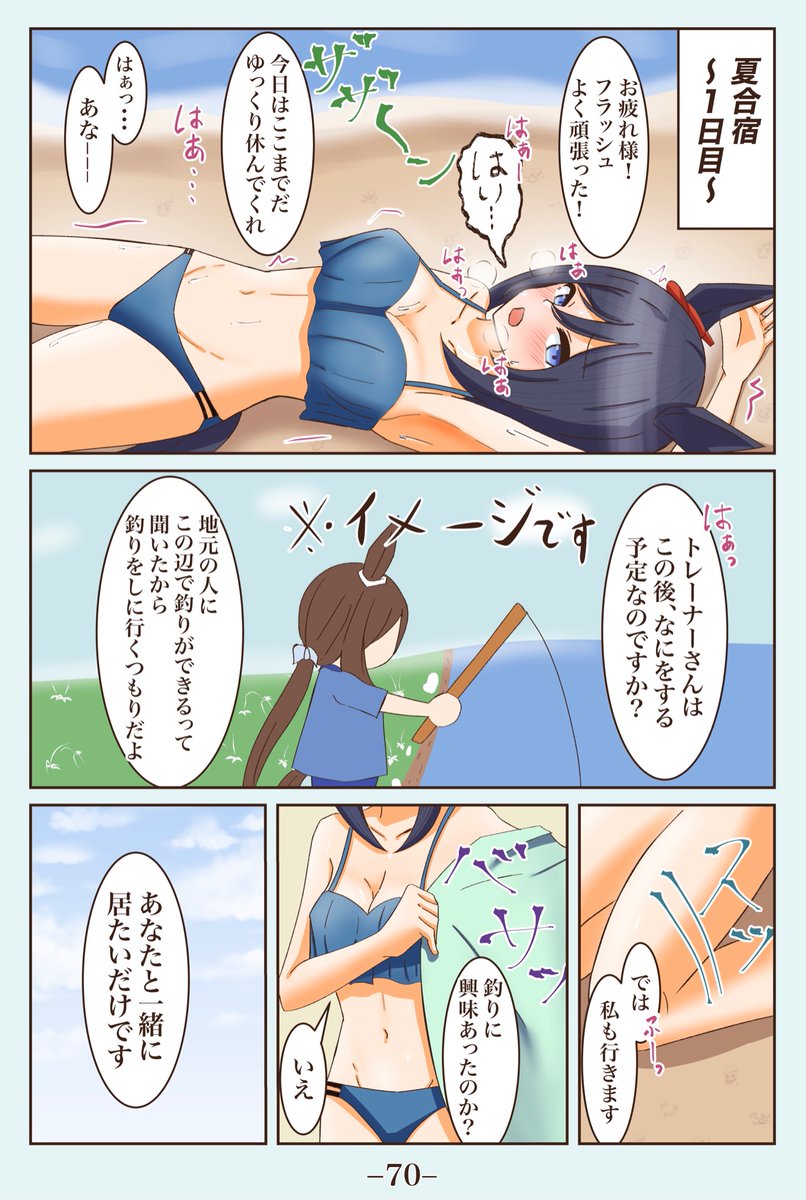 初合宿編① [開幕]
#1ページづつ更新されていくエイシンフラッシュの漫画 