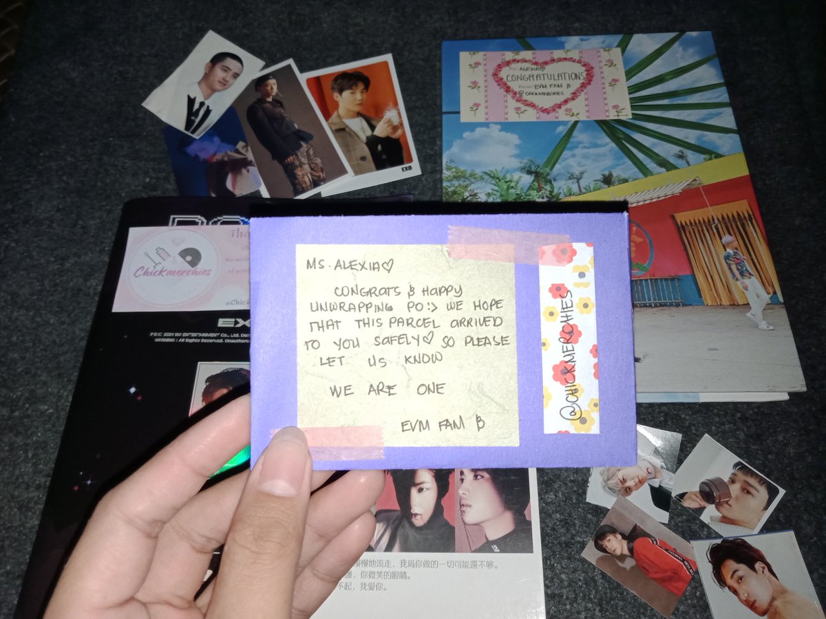 prtty_alexiaaa's tweet photo. Hello po! @chickmerchies albums from giveaway arrived today, ang ganda nila at nung freebies ang cute 🥺 hihiji may letter pa from your shop & @EXOVMonsters thank you so much po super worth it! Avail din ako susunod from your shop :) kamsa
#chicklets_proof #chicklets_feedbacks https://t.co/60ea3Yypv1