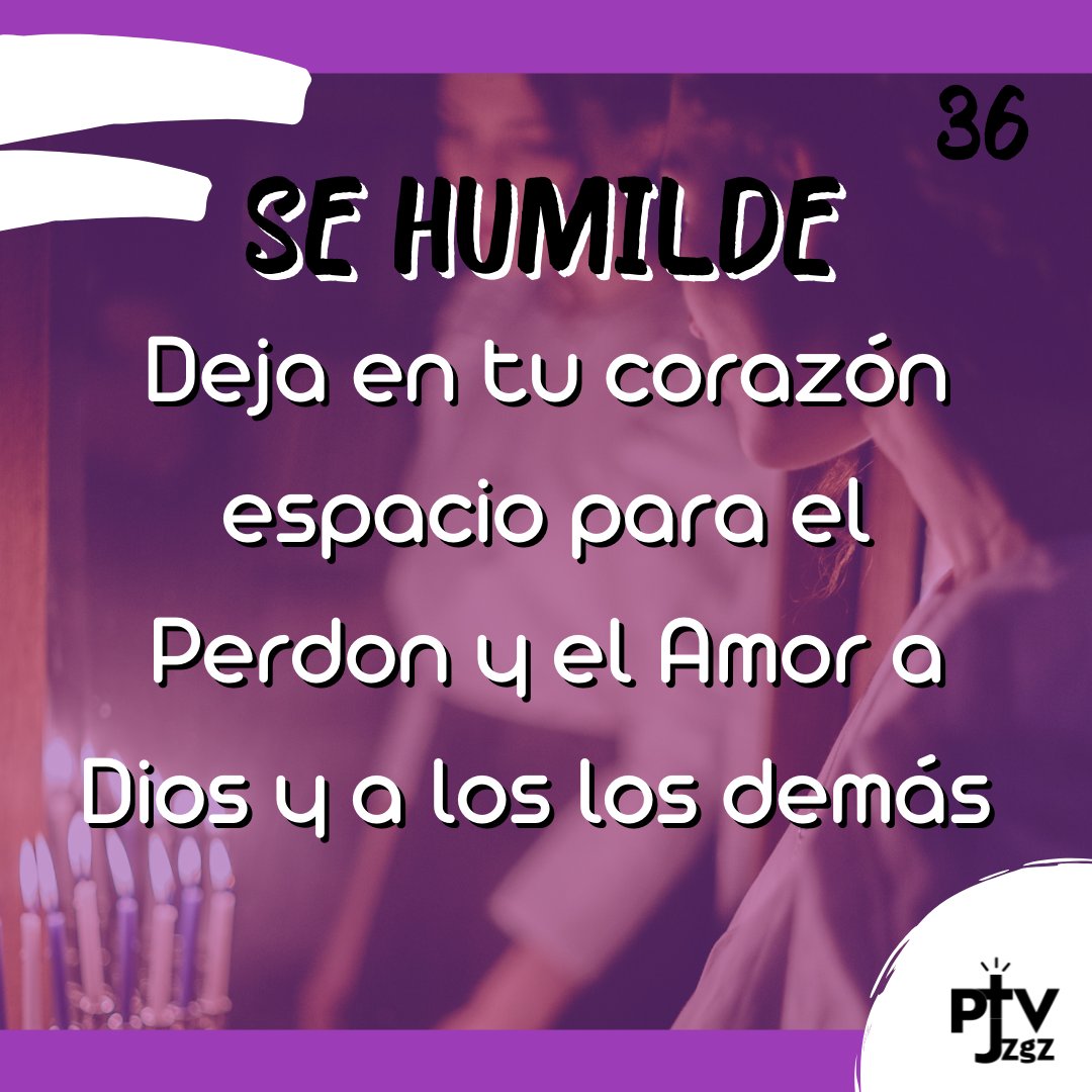 Vamos a por Trigésimo Sexto Mensaje...

Se acerca el Final de la Cuaresma y el mejor mensaje que nos dejó Jesús fue el de Ser Humilde.
Hagamos reflexionar sobre esta palabra y que seamos corazones realmente Humildes.

ADELANTE