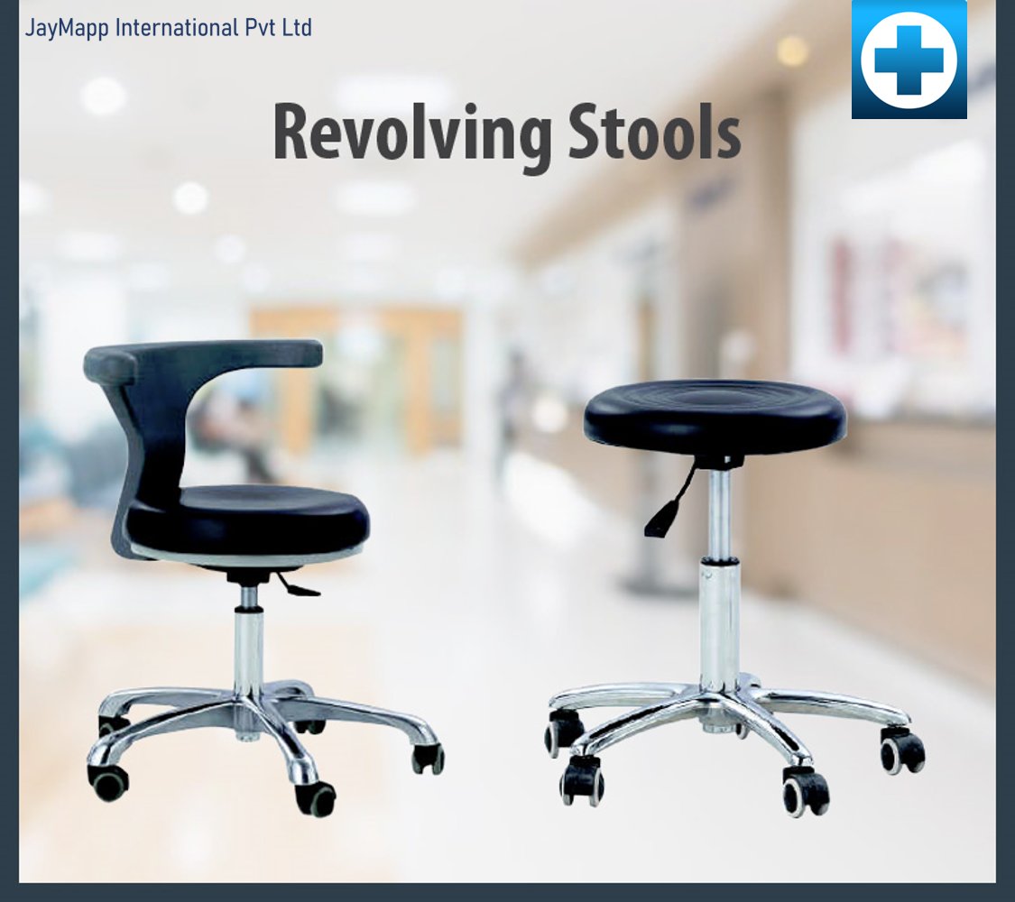 JayMappPvtLtd's tweet photo. Revolving stools are an important and utilitarian product for any healthcare center.
#jaymapp #Medical #equipment https://t.co/UKOlhYNLvZ