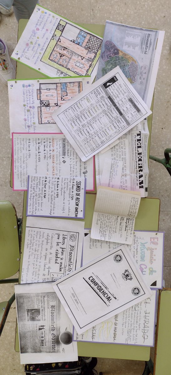 MrWolfTeacher's tweet photo. En #LosMisteriosDeBloomfield hoy hemos hecho un resumen de "el camino hasta ahora" y de cómo Bloomfield nos conecta las diferentes áreas. #rolenlasaulas #jueducación #LaSombraDeSaros #cthulhubasedteaching #cthulhubasedlearning https://t.co/OZpu4mBaLb