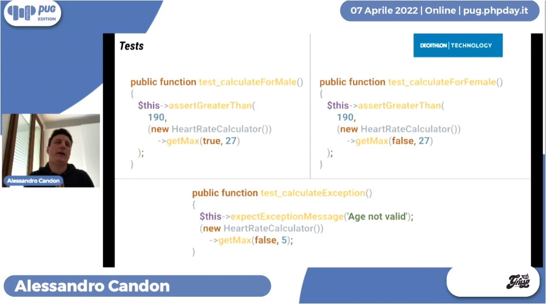 grusp's tweet photo. Ultimo talk di questo #phpdayPUGedition !
Alessandro Candon sta presentando il talk "Infection : come misurare la qualità dei propri test (...e non solo la quantità...)"
#php #phpday #free #phpdayPUGed https://t.co/VYDut0rtKA