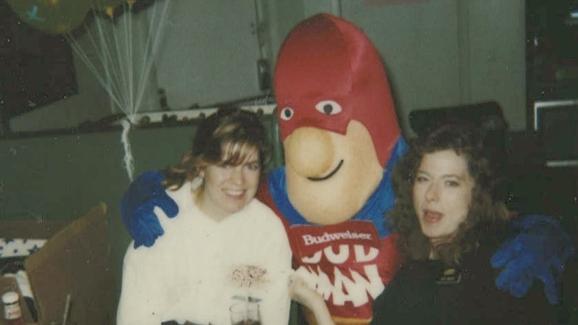 lisaontheradio's tweet photo. #tbt Hosting #95TripleX Ladies Night with Ann Grady and the @Budweiser ‘#BudMan at the Chickenbone in #Burlington, VT. I was a wee baby deejay…the date on the back of the @Polaroid : April 25, 1991! #radio #radioremote #throwbackthursday https://t.co/zdtlLcJTxz