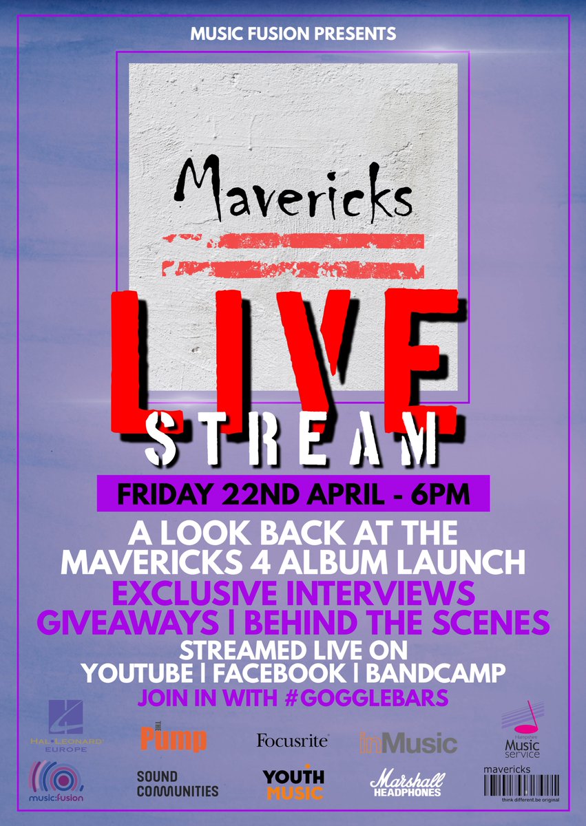 musicfusionuk's tweet photo. What's this? #Mavericks #Gogglebars #ComingSoon #WatchAlong
Bandcamp: https://t.co/I4QqeP7H9v
Facebook: https://t.co/8SwN5Xvp0T
Youtube: https://t.co/OGIwnynfmY https://t.co/zGXBke8bNZ