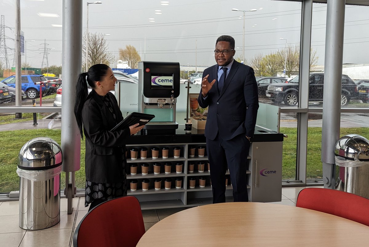 EventSpaceCEME's tweet photo. Deep in discussion, Sales and Operations Manager Lucy Byrne with Gilbert Gbedawo, Pastor of Synergy International Ministries at the Event Space at CEME open day yesterday. Meeting face to face was a fantastic opportunity to discuss new bookings and ideas with our team. 

#events https://t.co/zkFZSvB5bX