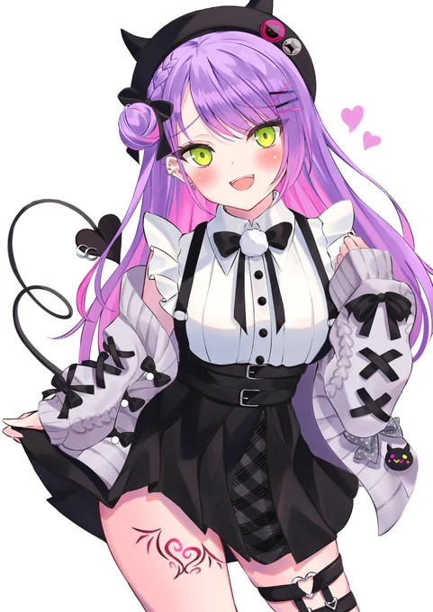 太ももチラ見せトワ様
 #TOWART #常闇トワ 