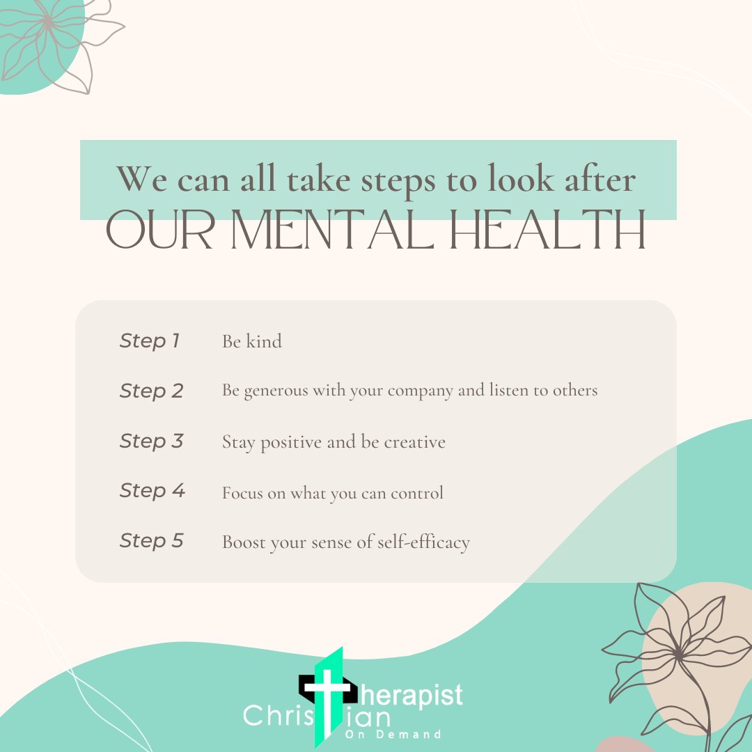 CTODapp's tweet photo. Our mental health is just as important as our physical health, friends. Don't forget to take time to look after and maintain it, as one would with their physical health.
#ctod #christiantherapistondemand #mentalhealth #mentalhealthmatters #mentalhealthawareness #endthestigma https://t.co/XO4F9dh5qJ