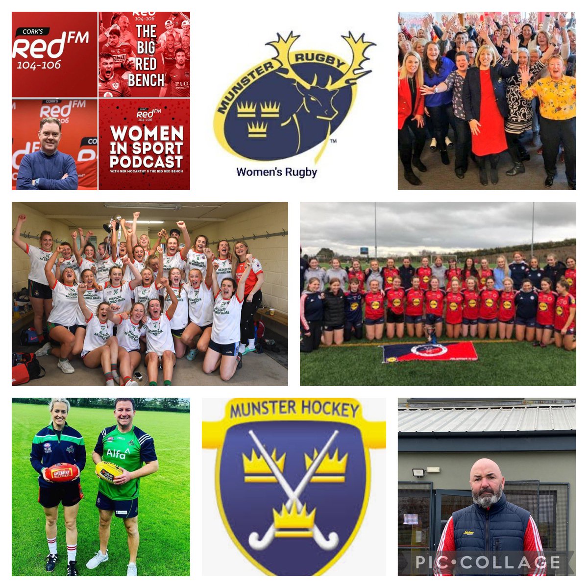 germccarthy74's tweet photo. 🚨NEW @CorksRedFM @BigRedBench #WomenInSport #podcast is LIVE🚨

Starring
🌟 @curranem @aflw_ireland 
🌟 @Munster_Hockey 
🌟 @MunsterWomen 
🌟 #F1 Sarah McKenzie
🌟 @shssclon @StMarysMidleton @CorkLGFA 
🌟 @CorkCamogie @MatthewT163 

🌍 https://t.co/WU3kAMxt8g https://t.co/N3XBdo9qa3