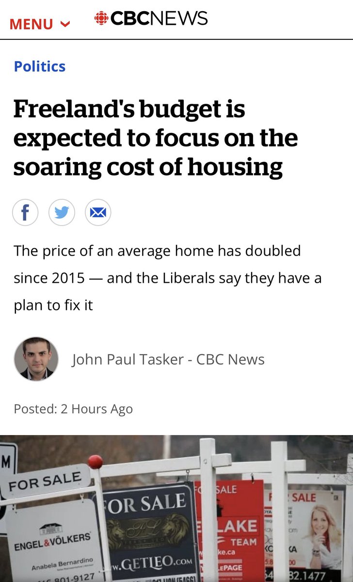 How many multi-family buildings were purchased in 🇨🇦 by foreign buyers vs REITs? 

How much of the 10 billion in the budget for 🏡 will protect tenants in existing buildings + homeless ppl?

⚠️New- build homes are just potentl assets for investors to turn into $$$$ rentals.