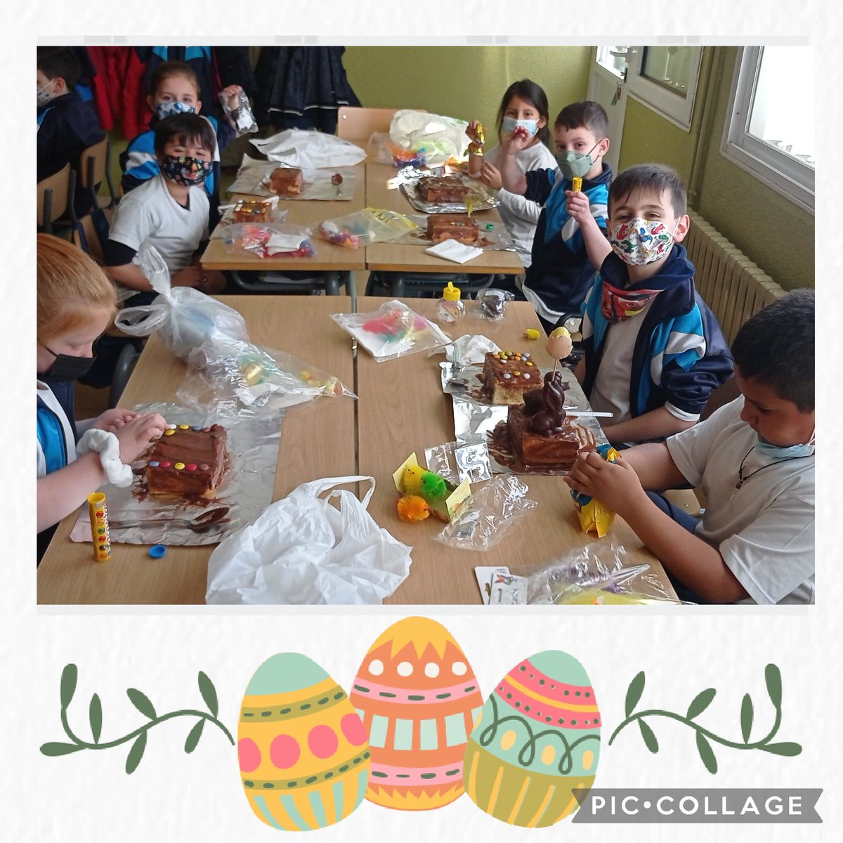 EscolaMariaWard's tweet photo. #2EPB Som uns grans pastissers i pastisseres!!! La Mona rodona... https://t.co/k7aR2nElni