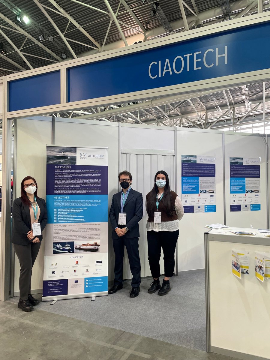 The <a href="/PNO_IT/">PNO Innovation Italy</a> team is presenting Autoship at the <a href="/AeTfiera/">A&T - Automation & Testing</a> fair, the trade show dedicated to #innovation, #technologies, #reliability and #industry40. Come visit us at stand F25 to discover more about the biggest #autonomousshipping initiative for #EuropeanWaters!