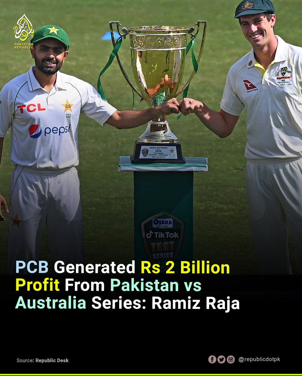 According to Chairman PCB Ramiz Raja, Australia tour to Pakistan has generated Rs 2 Billion profit for the board.

#pakistanrepublic #PakvsAus #cricket