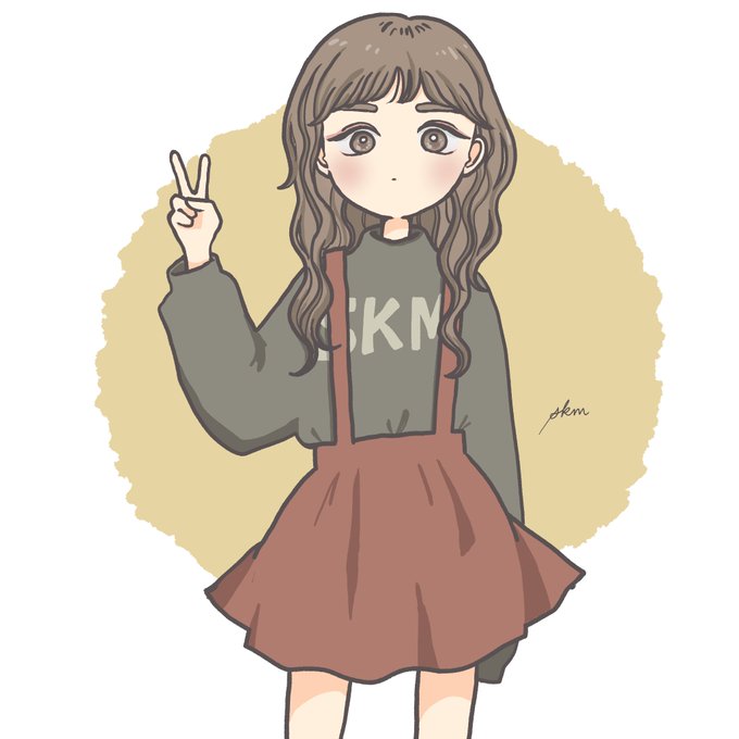 パーマ女子のtwitterイラスト検索結果