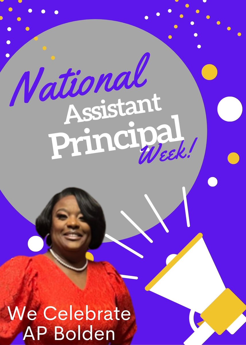 Wishing our Assistant Principal a very Happy National AP Week! Thank you for your dedication, advocacy and leadership over the years! You are Bass’ Unsung Hero! We love you AP Bolden! #APWeek22