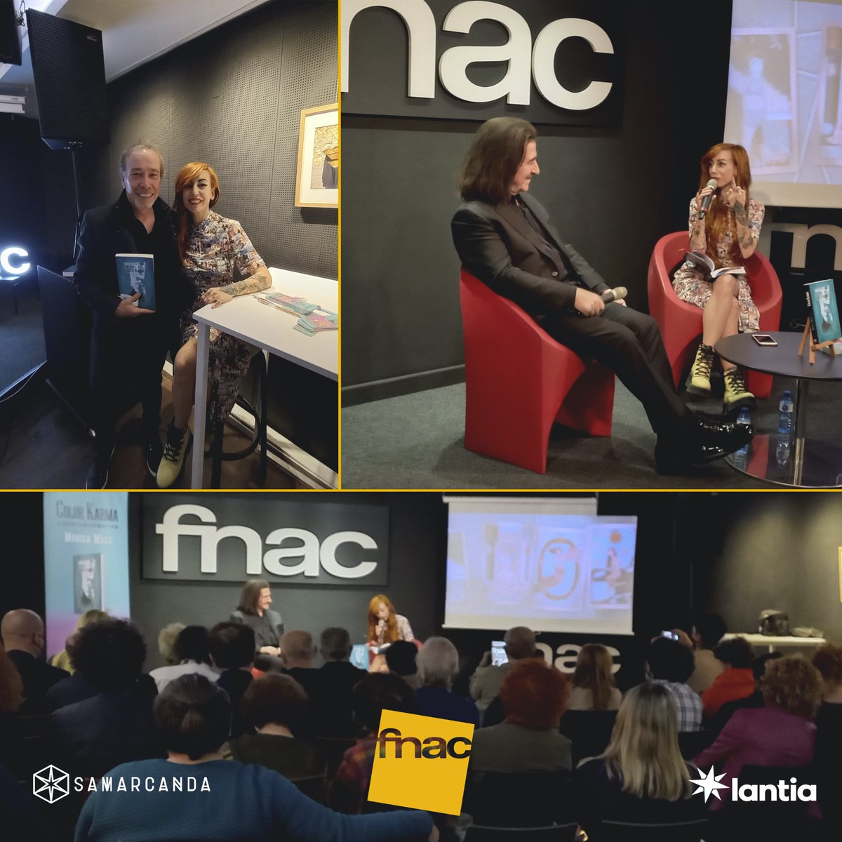 Rotundo éxito en la presentación de 'Color Karma' de <a href="/MONICAMOSSMUSIC/">MONICA MOSS</a> en <a href="/Fnac_ESP/">Fnac España</a>.

Lleno absoluto y las presencias de Luís Cobos, Nacho Vega de @NachaPopOficial , José Luis Nieto Presidente de AMPE, José Miguel Sastrón de <a href="/sgaeactualidad/">SGAE</a>, entre otros.

🛒libros.cc/Color-Karma.ht…