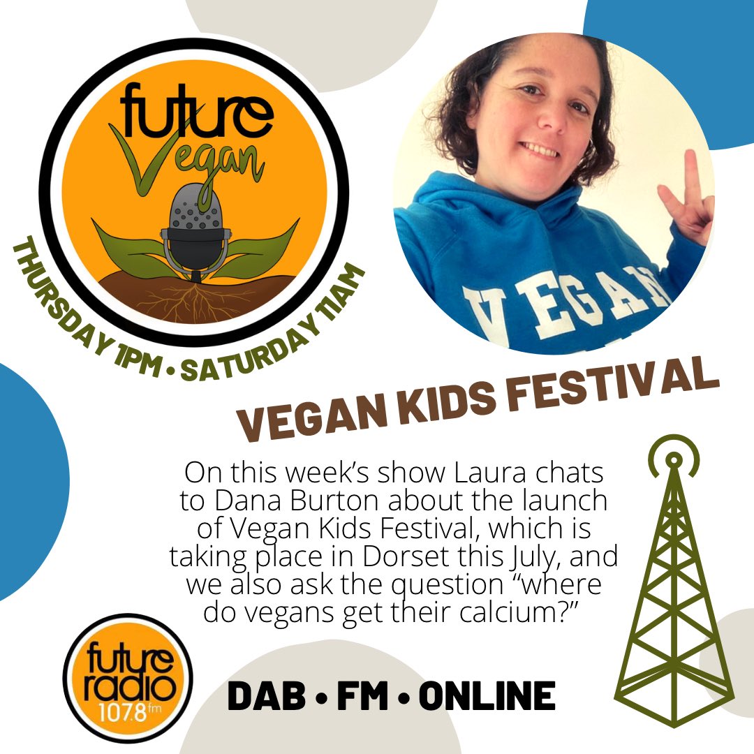 FutureVeganShow's tweet photo. On @futureradio at 1pm - chat with @Vegankidsfest and tunes from @mackab @VeganQueenV @SomethingFred @LauraJaneGrace @propagandhi @ejthackray @lizzo @thelegofgrandma @TomBaileyTour #norwich #vegan #communityradio #plantbased #veganism #animalrights #veganuk #veganlife #ukvegan 🌱 https://t.co/qTLrrsGszK